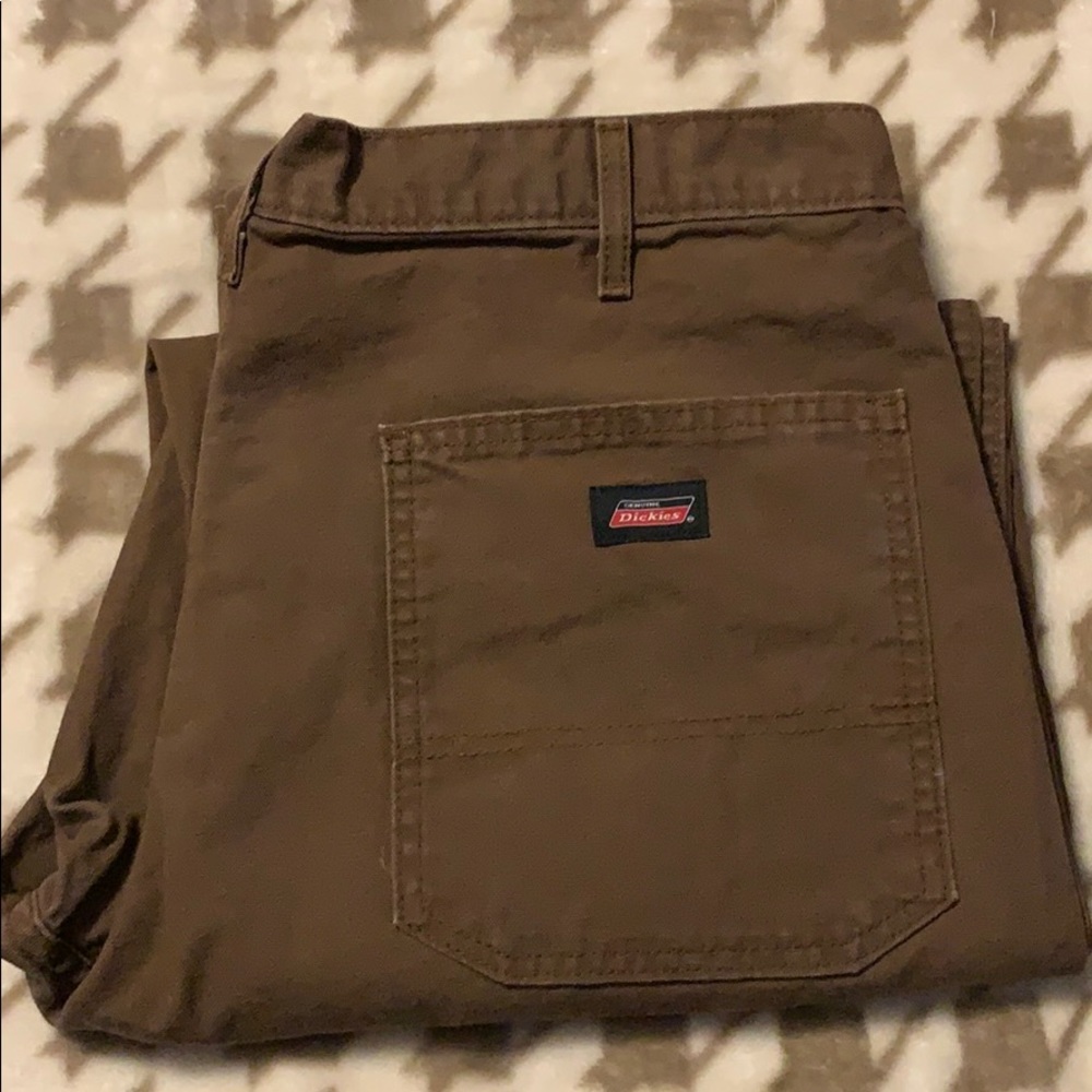 Dickie Brand Brown Canvas Tech Pocket Jeans